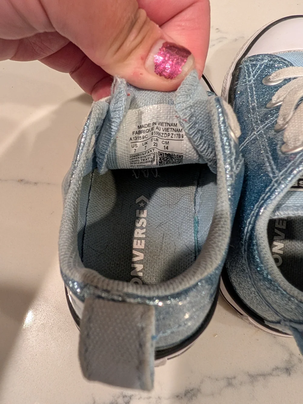 Converse Kids Sky Blue Low Top Sneakers